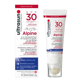 Ultrasun Alpine High Altitude 2 In 1 Face & Lip Protection SPF 30