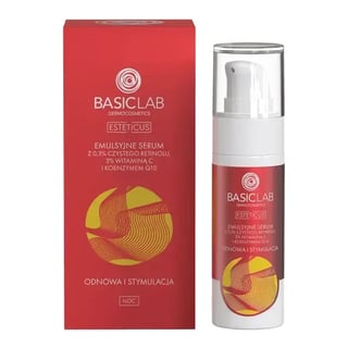 BasicLab エマルジョン セラム(ピュアレチノール、ビタミンC、コエンザイムQ10) 0.3% 3%