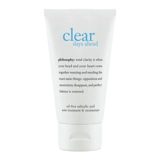 Philosophy Clear Days Ahead Oil-Free Salicylic Acid Acne Treatment & Moisturizer