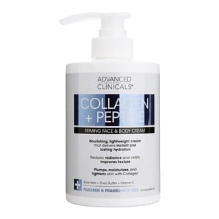 Advanced Clinicals Collagen Lotion + Peptide Cream