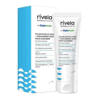 Rivela by Cipla 2% Salicylic Acid + Hyaluronic Acid Face Cleanser