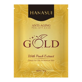 Hanasui アンチエイジング ピールオフ マスク ゴールド サシェ