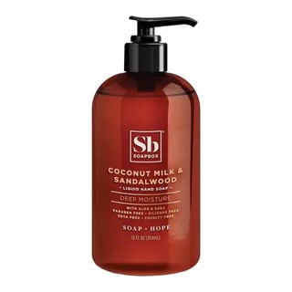 Soapbox Coconut Milk & Sandalwood Deep Moisture Liquid Hand Soap