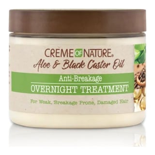 Creme of Nature Aloe & Black Castor Oil Anti-Breakage Overnight Treatment