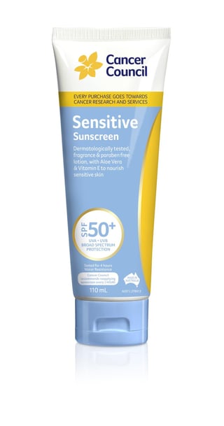 Cancer Council Sensitive Sunscreen SPF50+