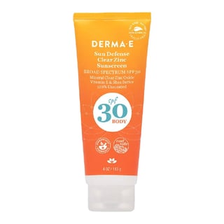 Derma E Sun Defense Clear Zinc Sunscreen SPF 30 Body