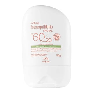 Natura Protetor Facial Gel Creme FPS 60/FPUVA 20 Fotoequilíbrio