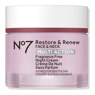 No7 Restore & Renew Face & Neck Multi Action Fragrance Free Night Cream