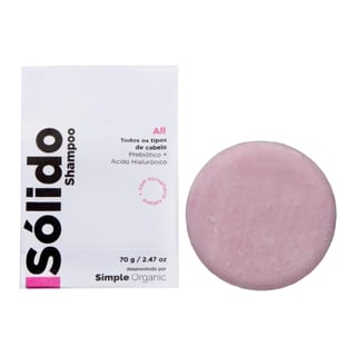 Simple Organic Isolido Shampoo Em Barra