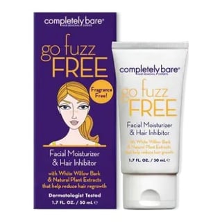 Completely Bare Go Fuzz Free Facial Moisturizer & Hair Inhibitor