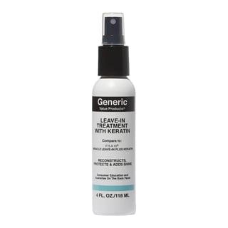 Generic Value Products Leave In Treatment with Keratin Compare to It’s a 10 Miracle Leave-in Plus Keratin