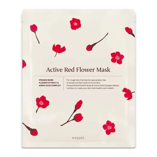 HYGGEE Active Red Flower Mask