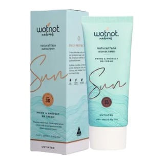 Wotnot Naturals Natural Face Sunscreen Prime & Protect BB Cream SPF 30