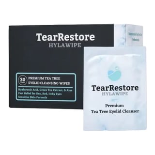 TearRestore Hylawipe Premium Tea Tree Eyelid Cleanser