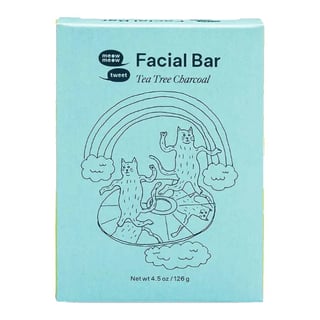 Meow Meow Tweet Facial Bar Tea Tree Charcoal