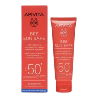 Apivita Natural Cosmetics Bee Sun Safe Hydra Sensitive Soothing Face Cream SPF50+