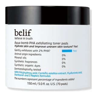 Belif Aqua Bomb PHA Exfoliating Toner Pads