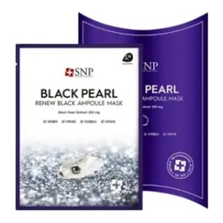 SNP Black Pearl Renew Black Ampoule Mask