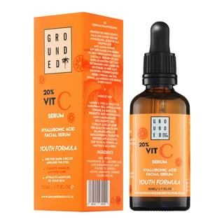 Grounded 20% Vit C Hyaluronic Acid Facial Serum