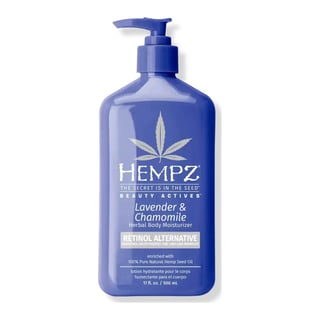 Hempz Beauty Actives Lavender & Chamomile Herbal Body Moisturizer With Retinol Alternative