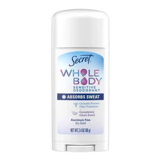 Secret Whole Body Sensitive Aluminum Free Dry Feel Deodorant Stick