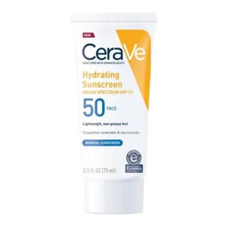 CeraVe Hydrating Mineral Sunscreen SPF 50 Face Lotion