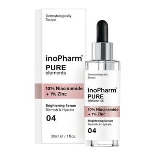 Inopharm Pure Elements 10% Niacinamide + 1% Zinc Brightening Serum