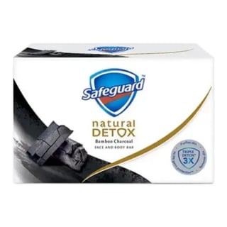 Safeguard Natural Detox Bamboo Charcoal Face and Body Bar