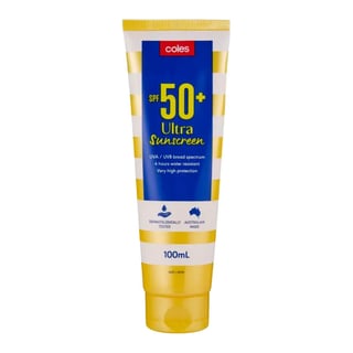 Coles SPF 50+ Sunscreen Ultra Tube