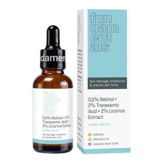 Fundamentals 0,5% Retinol + 2% Tranexamic + 2% Licorice Extract Water Serum