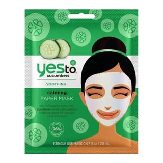Yes To Cucumbers Calming Paper Face Mask