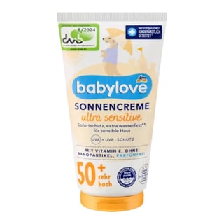 babylove dm Sonnencreame Ultra Sensitive SPF 50+