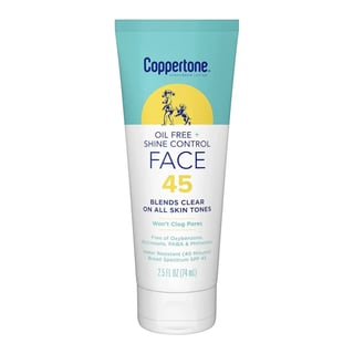 Coppertone Oil Free + Shine Control Face Sunscreen SPF 45