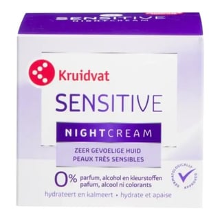 Kruidvat Sensitive Nachtcrème Voor De Zeer Gevoelige Huid (Night Cream for Very Sensitive Skin)