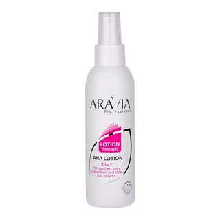 Aravia Professional AHA Lotion 2 in 1 for Ingrown Hairs Prevention and Slow Hair Growth