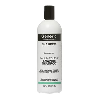 Generic Value Products Shampoo Compare To Paul Mitchell Awapuhi Shampoo