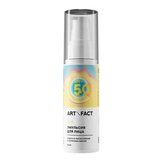 Art & Fact SORB M 10% + SORB S 2% + Ethylhexyl Methoxycinnamate 3,5% + Ethylhexyl Triazone 2% Emulsion SPF 50+