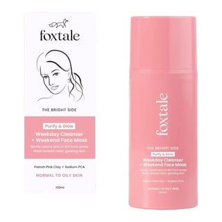 Foxtale Purify & Glow Cleanser + Mask