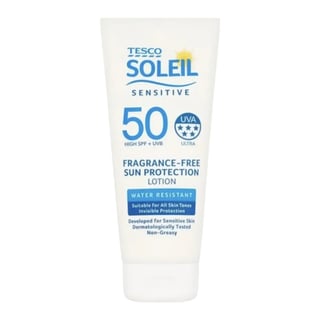 Tesco Soleil Sensitive Fragrance-Free Sun Lotion SPF 50