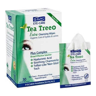 Dr. Fischer Eye Care Tea Tree+ Extra Cleansing Wipes