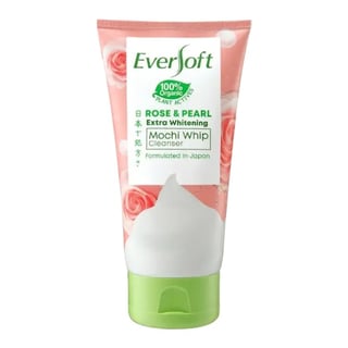Eversoft Rose & Pearl Extra Whitening Mochi Whip Cleanser