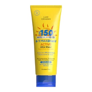 Luxe Organix 6 In 1 Maxshield Active Ultra Sheer Face And Body Sunscreen SPF 150