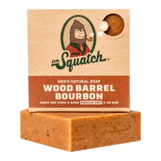 Dr. Squatch Wood Barrel Bourbon Bar Soap