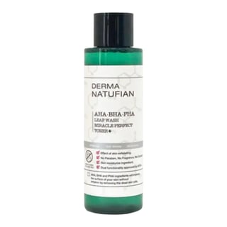 Derma Natufian AHA BHA PHA Leaf Wash Miracle Perfect Toner