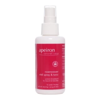 Apeiron Rose Water Vital Spray & Tonic - for Face, Neck & Décolleté