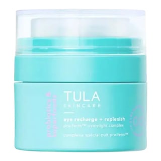 Tula Skincare Eye Recharge + Replenish Pro-Ferm™ Overnight Eye Cream with Bakuchiol and Peptides