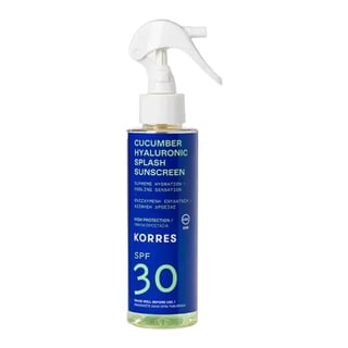 KORRES Cucumber & Hyaluronic SPF30 Splash Face & Body Sunscreen
