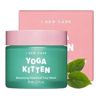 I Dew Care Yoga Kitten Balancing Heartleaf Clay Mask