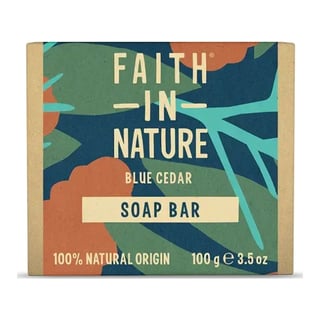 Faith In Nature Blue Cedar Soap Bar