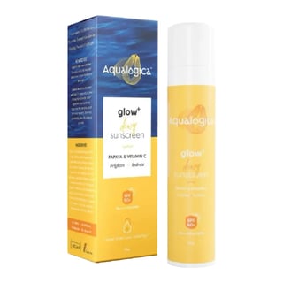 Aqualogica Glow+ Dewy Sunscreen with Papaya & Vitamin C SPF 50 PA+++
